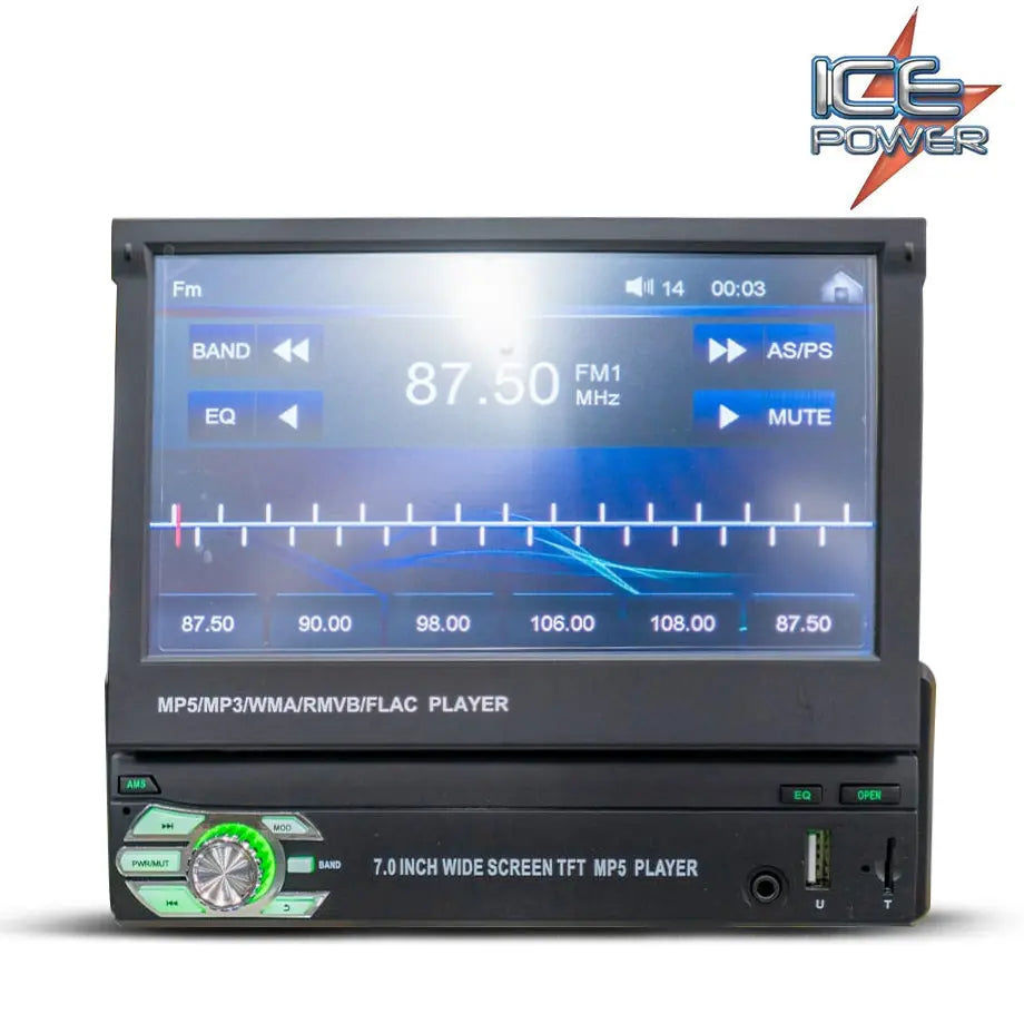 Ice Power - 7" In-Dash MP5 Multimedia Player With Mirror Link Max Motorsport