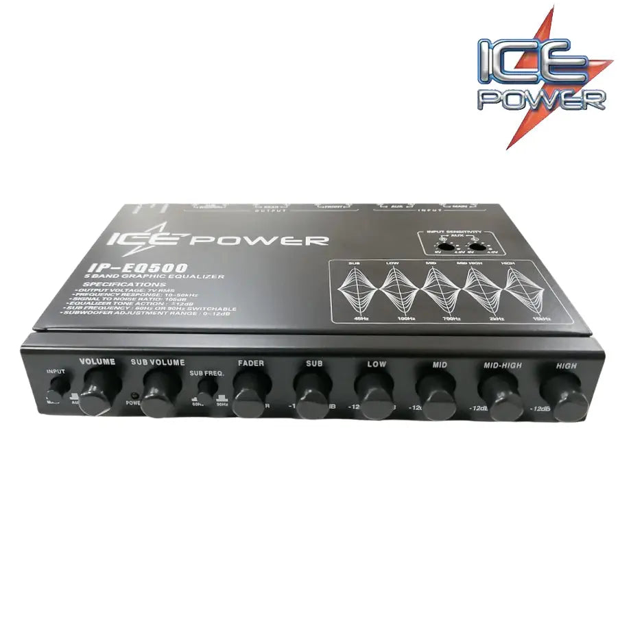 Ice Power IP-EQ500 5-Band Equalizer Max Motorsport