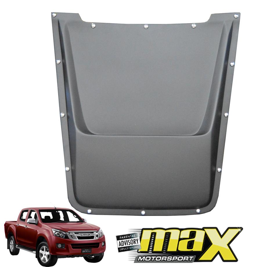 Isuzu D-max (12-16) V2 Style Matte Black Plastic Bonnet Scoop With Studs maxmotorsports