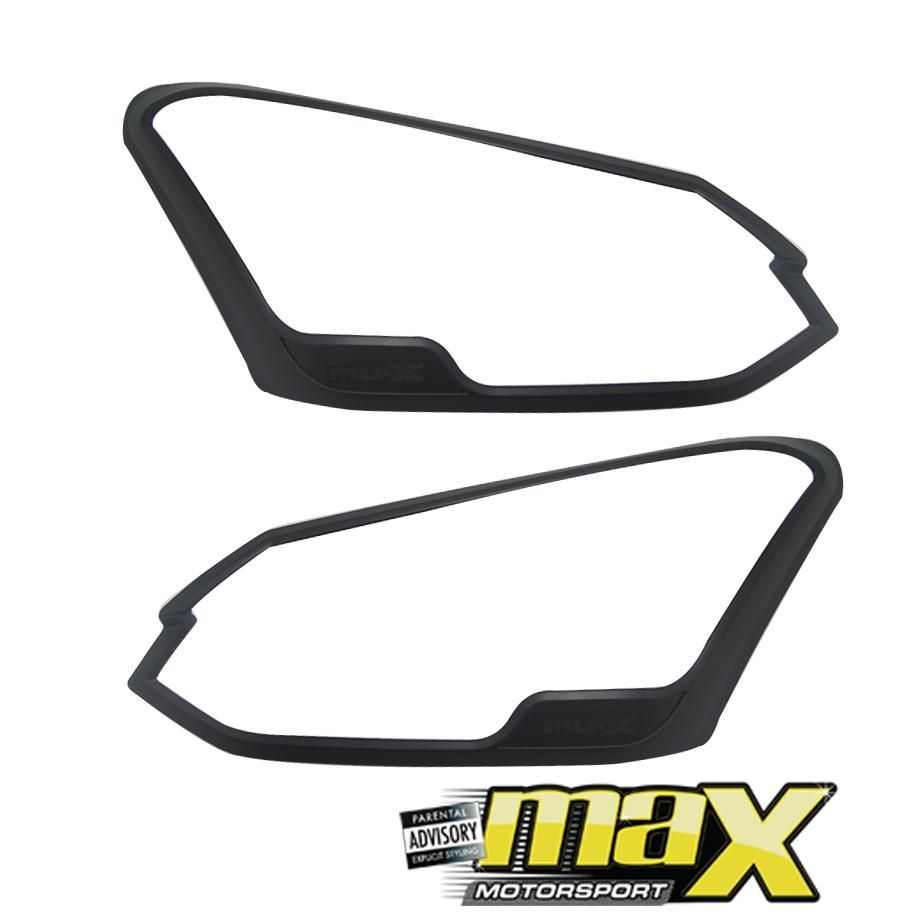 Isuzu Mu-X Black Headlight Surrounds (2018-On) maxmotorsports