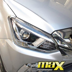 Isuzu Mu-X Chrome Headlight Surrounds (2018-On) maxmotorsports