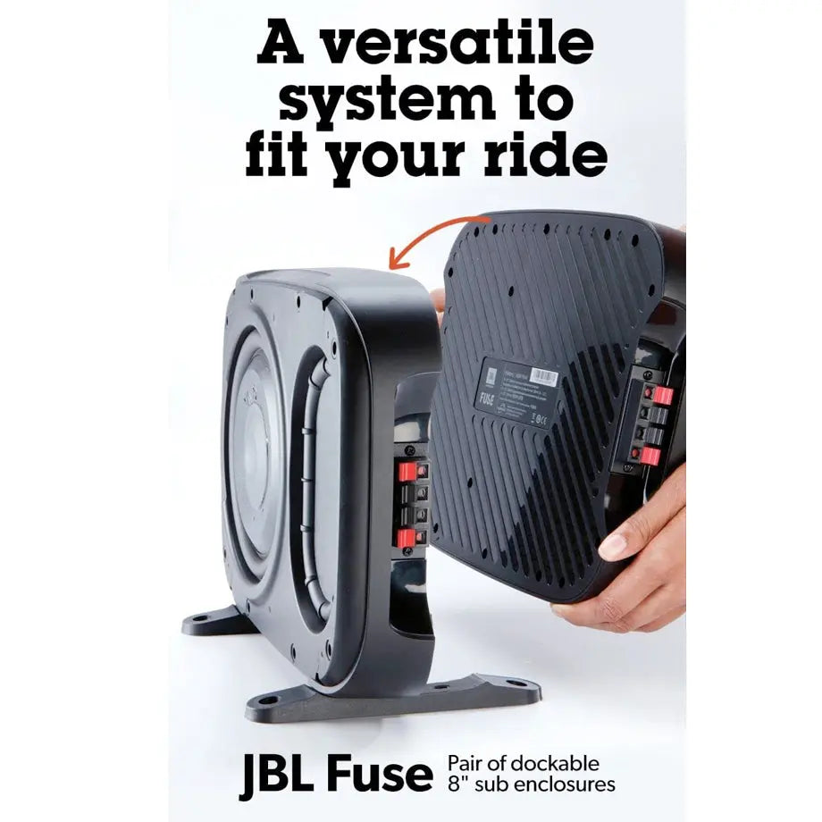 JBL Fuse 8 Inch Passive Dual Subwoofer Enclosure (200 Watts RMS) Max