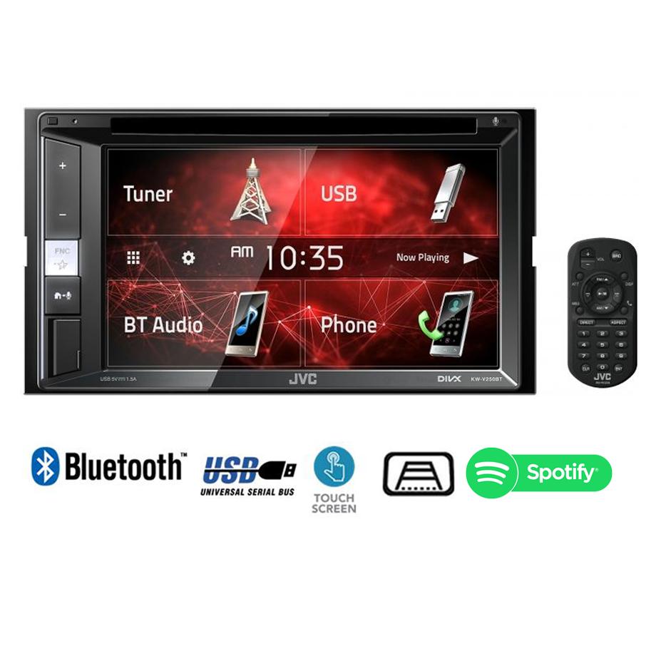 JVC  6.2 Inch Double Din KW-V250BTM Multimedia Receiver JVC