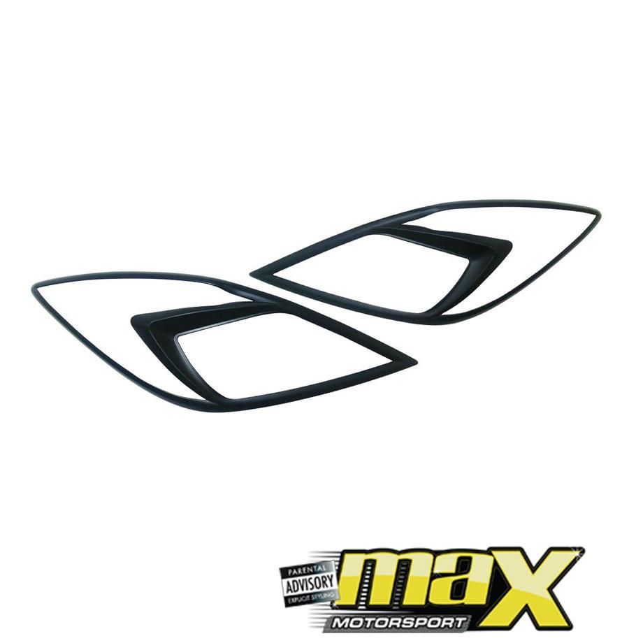 Mazda BT-50 (12-On) Matte Black Headlight Surrounds maxmotorsports