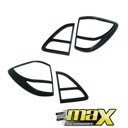 Mazda BT-50 (12-On) Matte Black Taillight Surrounds maxmotorsports
