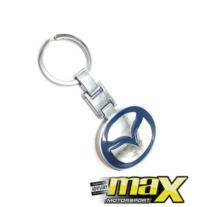 Mazda Branded Chrome Key Ring maxmotorsports