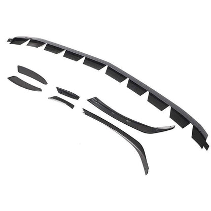 Merc A-Class W177 Sedan Gloss Black Front Lip Spoiler With Canards (7-Piece) maxmotorsports