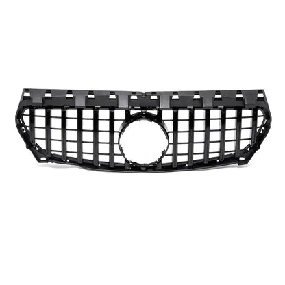 Merc W117 GTR Panamericana Style Gloss Black Upgrade Grille (14-18) maxmotorsports