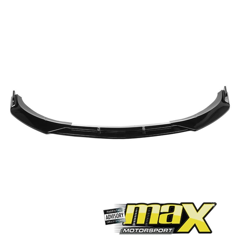 Merc W117 (14-19) Gloss Black 3-Piece Front Spoiler maxmotorsports