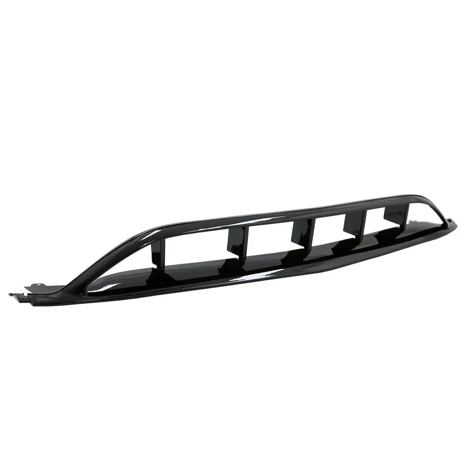 Merc W176 A-Class AMG Style Gloss Black Front Spoiler With Canards (7-Piece) maxmotorsports