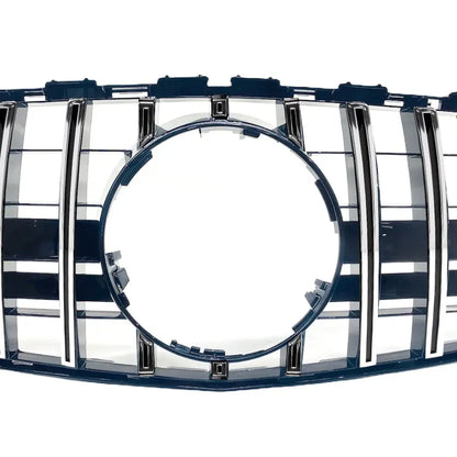 Merc W176 GTR Panamericana Style Gloss Black Upgrade Grille (16-18) maxmotorsports