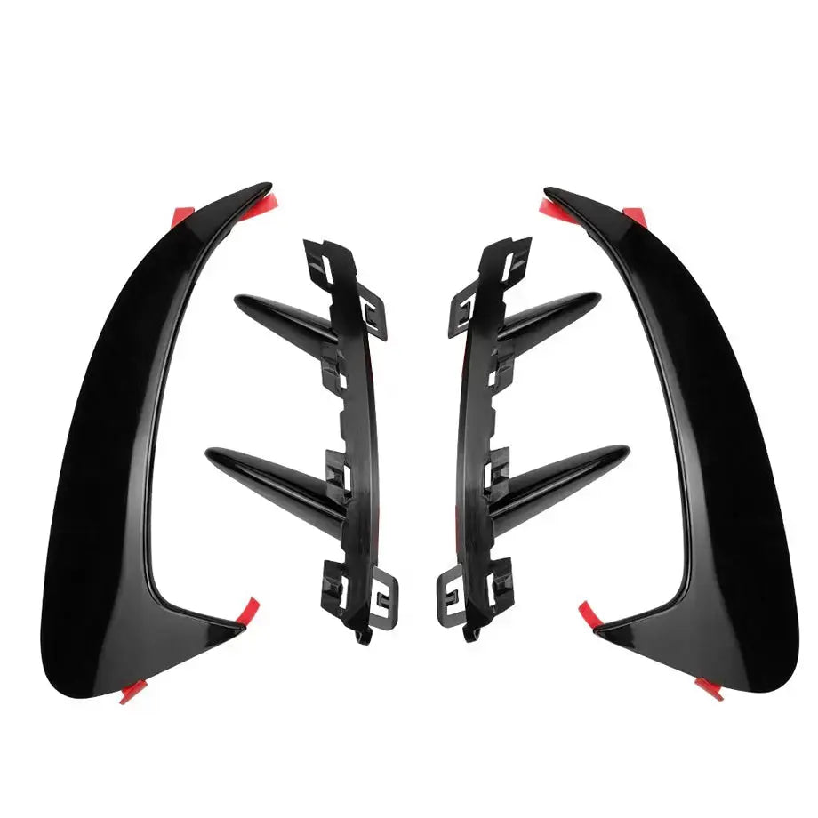 Merc W177 A-Class Sedan Aero Style Gloss Black Rear Bumper Canards Max Motorsport