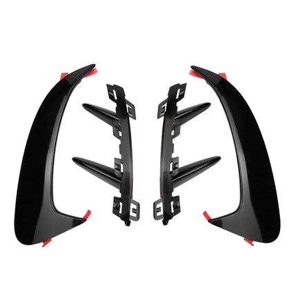 Merc W177 A-Class Sedan Aero Style Gloss Black Rear Bumper Canards Max Motorsport