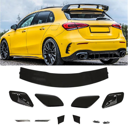 Merc W177 Hatch Gloss Black Plastic Boot Spoiler maxmotorsports