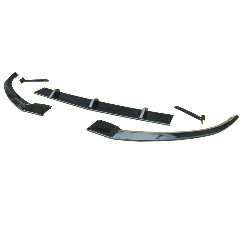 Merc W205 / C205 Gloss Black 5-Piece Front Lip Spoiler (2018-On) maxmotorsports
