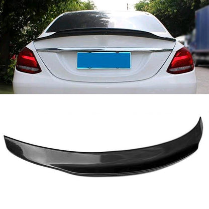 Merc W205 / C205 PSM Style Gloss Black Plastic Boot Spoiler (19-On) maxmotorsports