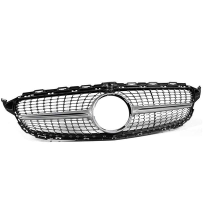 Merc W205 Diamond Style Upgrade Grille (14-18) maxmotorsports