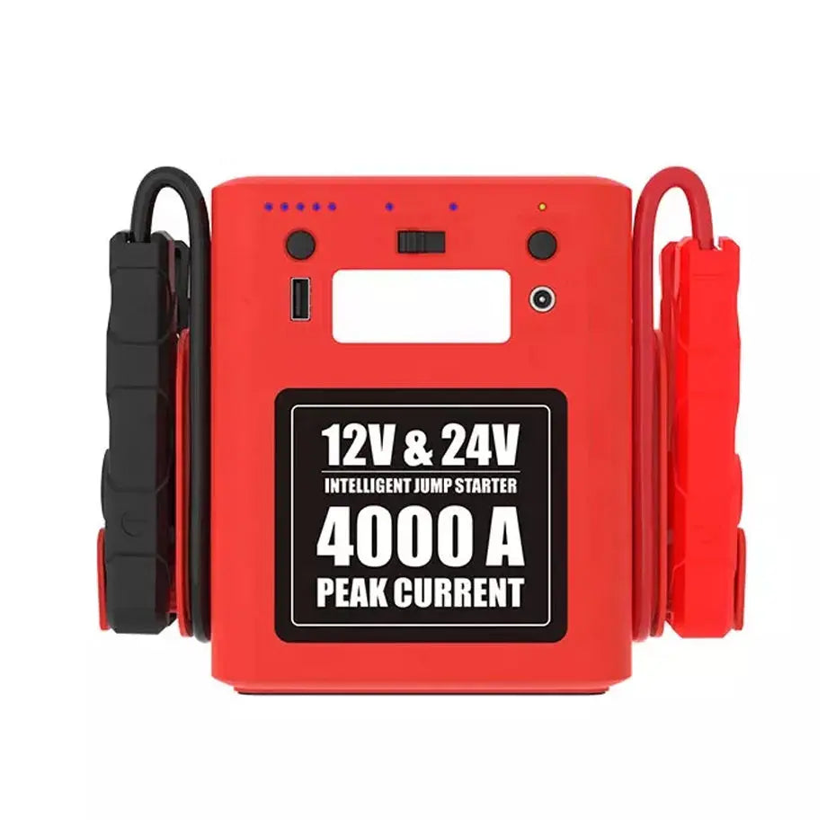 Multi-Function 12V/24V Portable Jump Start Kit 4000 Amp Max Motorsport