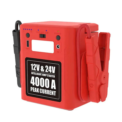 Multi-Function 12V/24V Portable Jump Start Kit 4000 Amp Max Motorsport