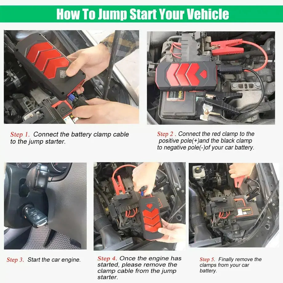 Multi Function Portable Jump Start Kit Max Motorsport
