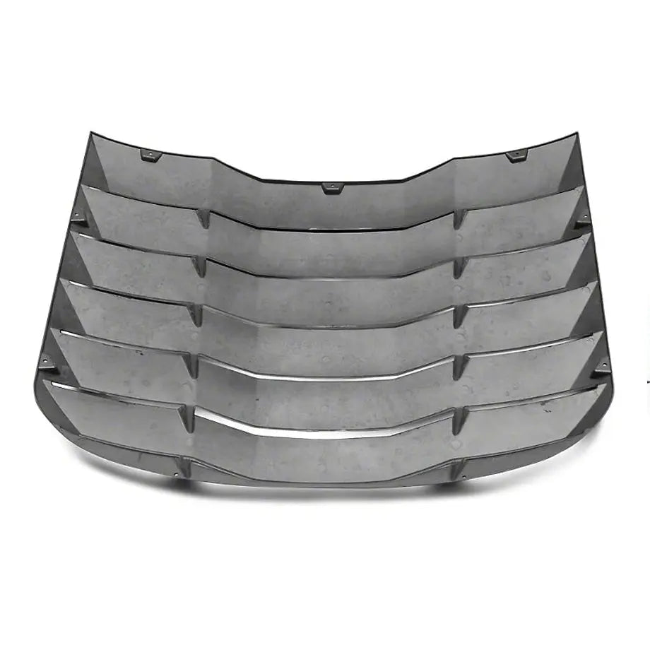 Mustang Matte Black Rear Window Louver (15-On) Max Motorsport
