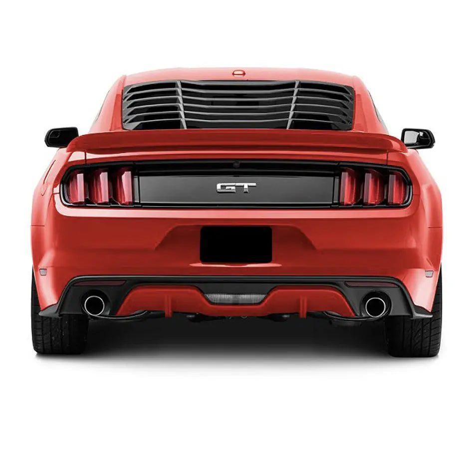 Mustang Matte Black Rear Window Louver (15-On) Max Motorsport