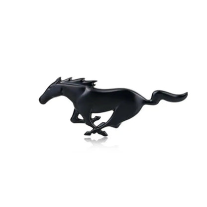 Mustang Running Horse Stick-on badge (Black) maxmotorsports