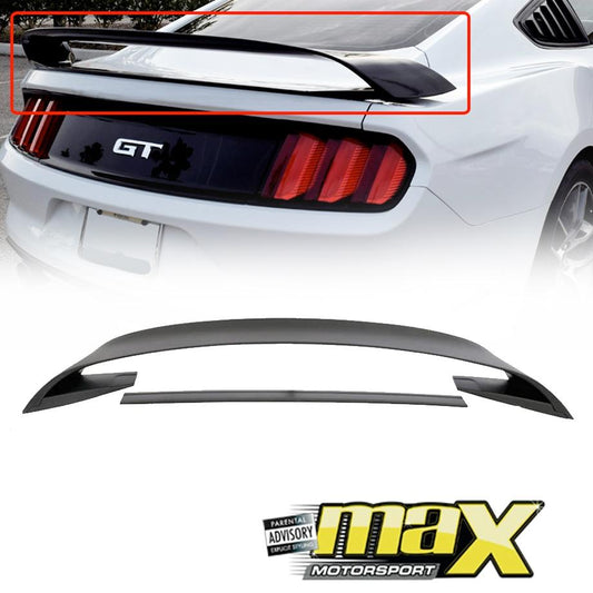 Mustang (16-On) GT350R Style Gloss Black Boot Spoiler maxmotorsports