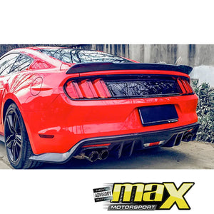 Mustang (16-On) Gloss Black Roush Style Boot Spoiler maxmotorsports