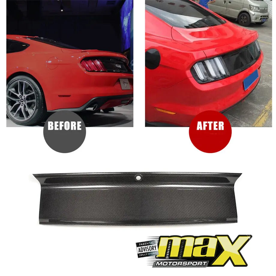 Mustang (2016-On) Carbon Fibre Boot Lid Cover maxmotorsports