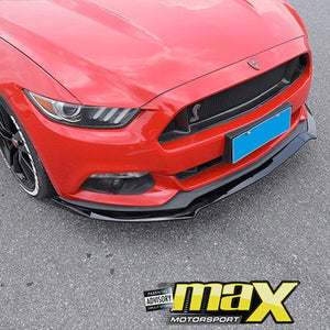 Mustang (2016-On) GT500 Gloss Black Plastic 3-Piece Spoiler maxmotorsports