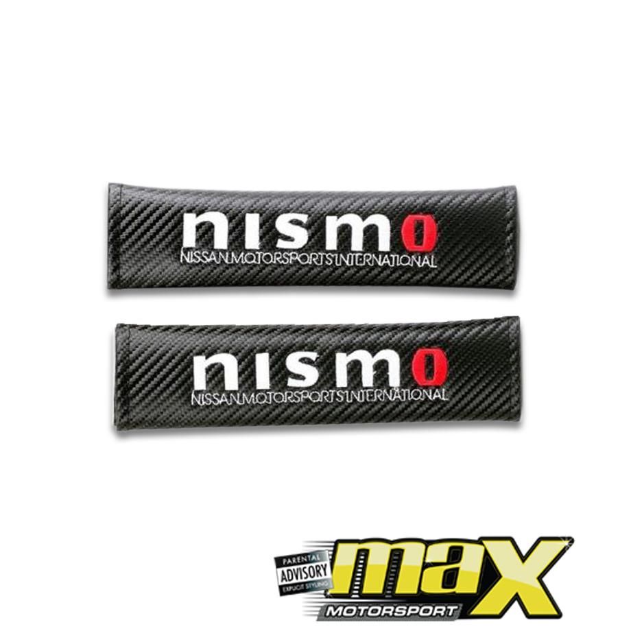 Nismo Seatbelt Pads (Carbon Look) maxmotorsports