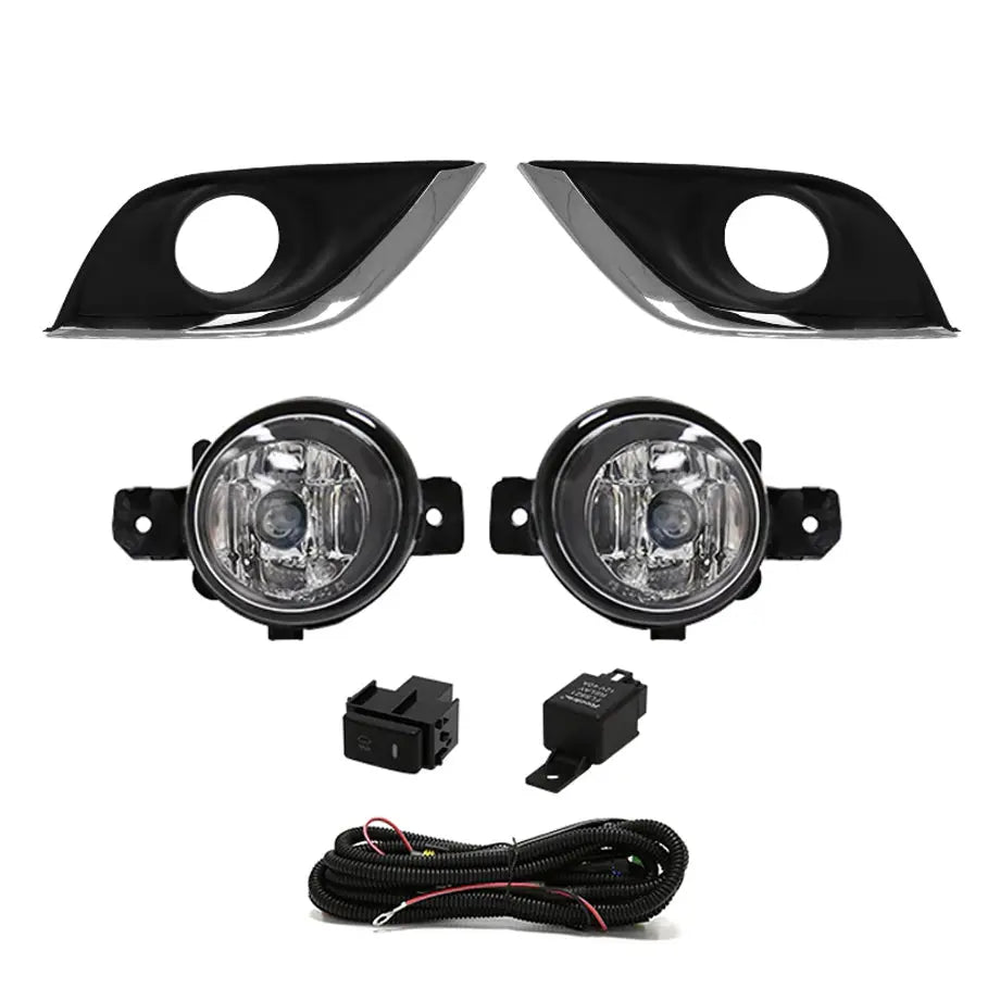 Nissan Almera (14-on) Fog Lamps With Wiring and Cover Max Motorsport
