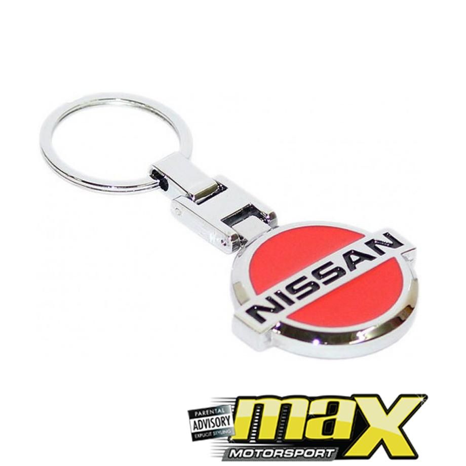 Nissan Branded Chrome Key Ring maxmotorsports