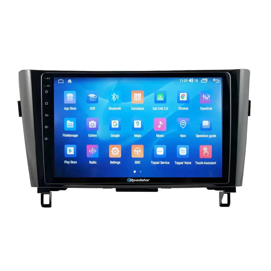 Nissan X-Trail (15-On) - 10.1 Inch Roadstar Android Entertainment & GPS System With Voice Command Roadstar