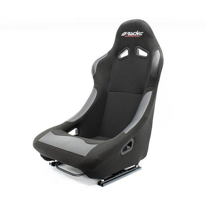 Non-Reclinable Racing Bucket Seats - (PVC + Cloth) maxmotorsports