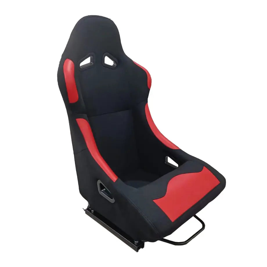Wide Racing Bucket Seats Non-Reclinable Racing Bucket Seats - (PVC + Cloth) – Max Motorsport