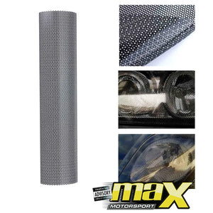 One Way Perforated Protective Headlamp Film maxmotorsports