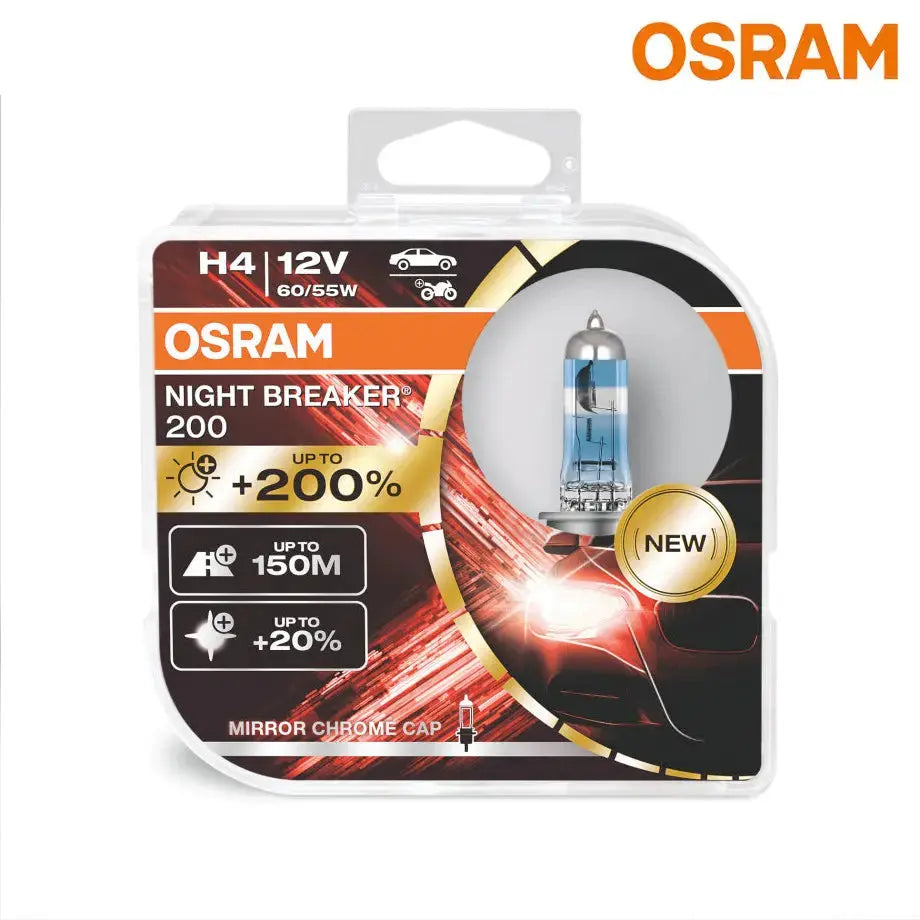 Osram Night Breaker Laser H4 Bulb Set Osram
