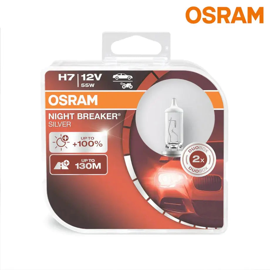Osram Night Breaker Silver H7 Bulb Set Osram