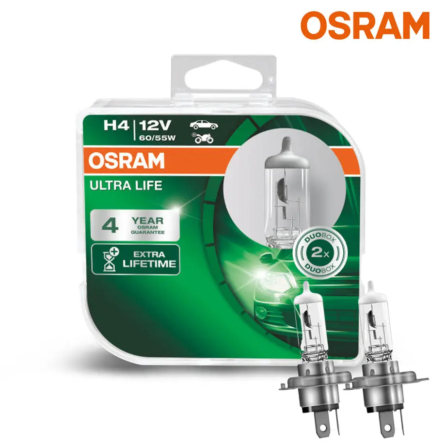 OSRAM H7 ULTRA-LIFE 4-Year Guarantee Halogen Light Bulbs