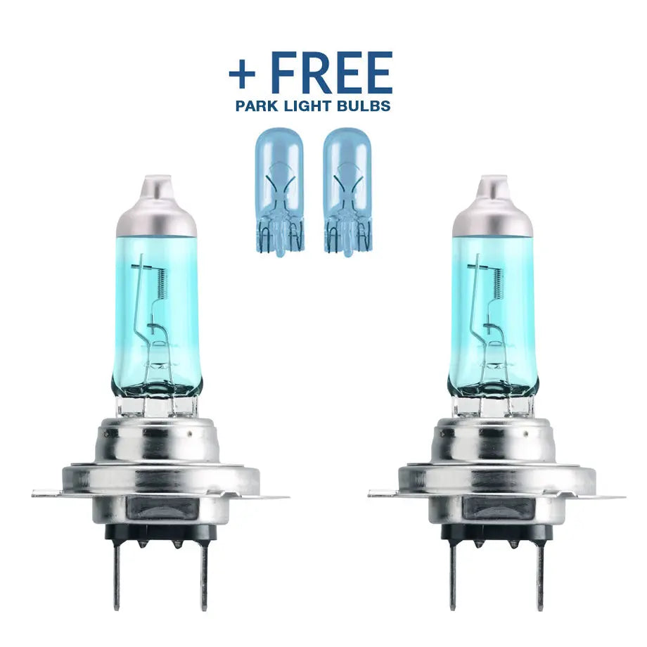 Philips H7 White Vision Ultra 55W Bulb Set + FREE Park Light Max Motorsport