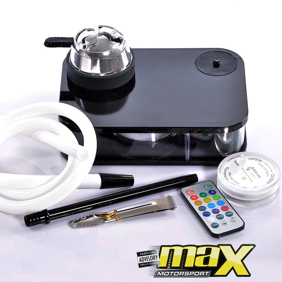 Portable Acrylic Hooka Shisha Box Set Max Motorsport