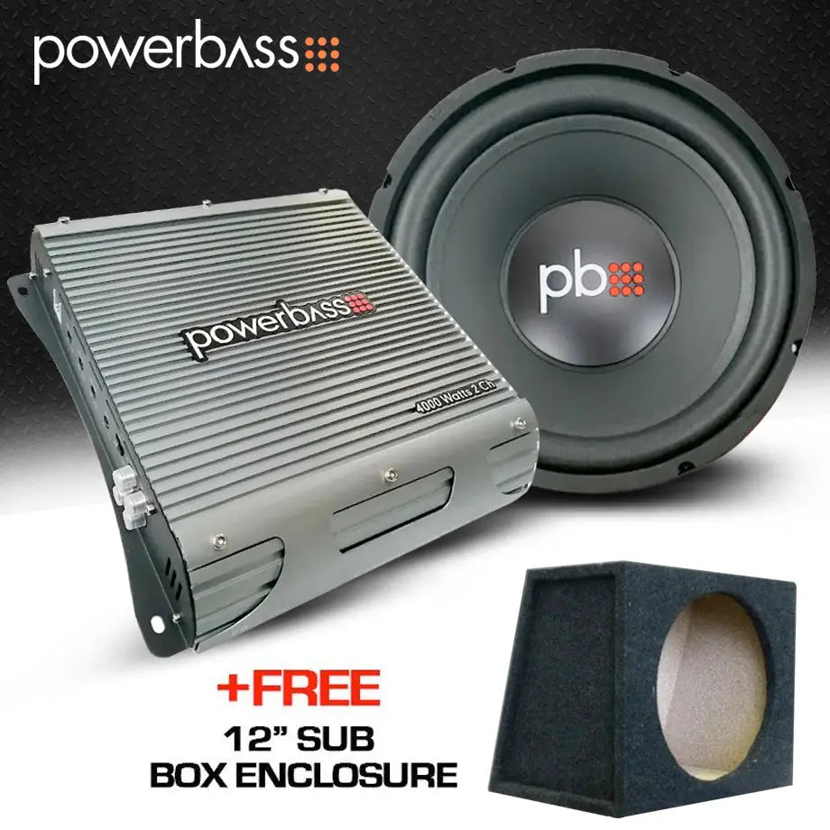 Powerbass sub hot sale and amp combo