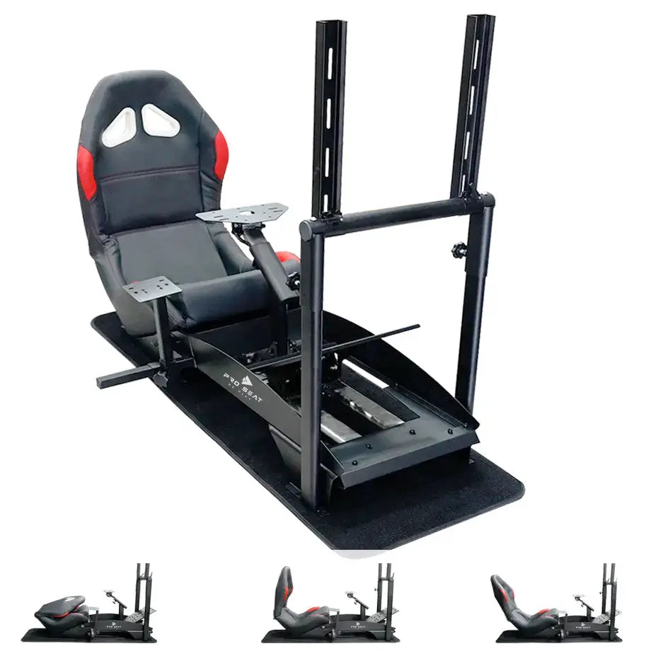 Pc Racing Seats Pro Seat - Racing Simulator Gaming Seat With TV Stand – Max Motorsport