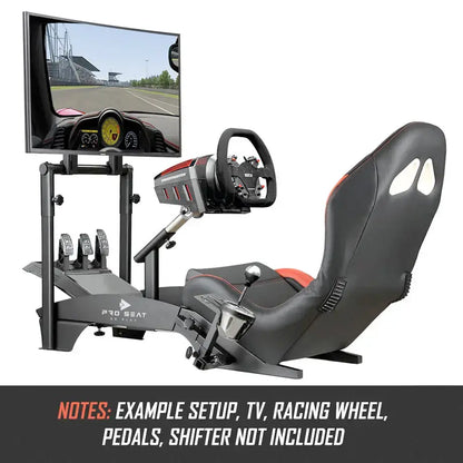 Pro Seat - Racing Simulator Gaming Seat With TV Stand maxmotorsports