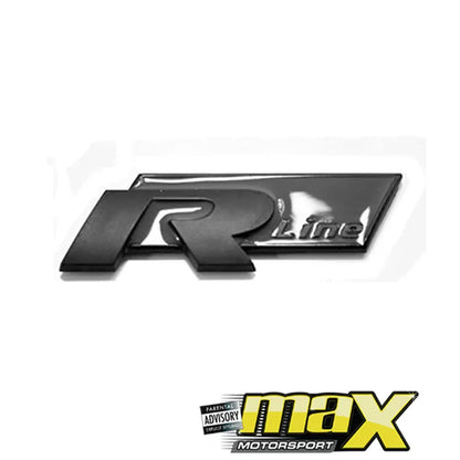 R-Line Stick-On Badge (Matt Black) maxmotorsports