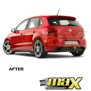 R400 Plastic Upgrade Rear Bumper To Fit VW Polo 6R maxmotorsports