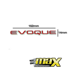 Load image into Gallery viewer, Range Rover Evoque Badge (Red) maxmotorsports
