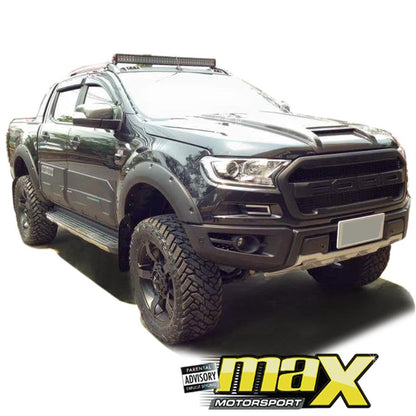 Ranger/Everest (15-On) Raptor V3 Style Fibreglass Bonnet Scoop maxmotorsports